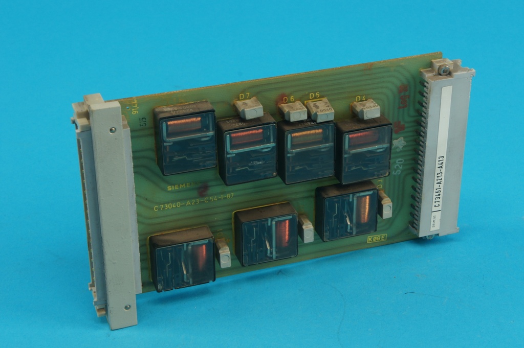 Siemens C73451-A213-A413 7TR1201-1/BB C73040-A23-C54 Alarm Relay Module 7 Relays, 1 Shunt Each complete