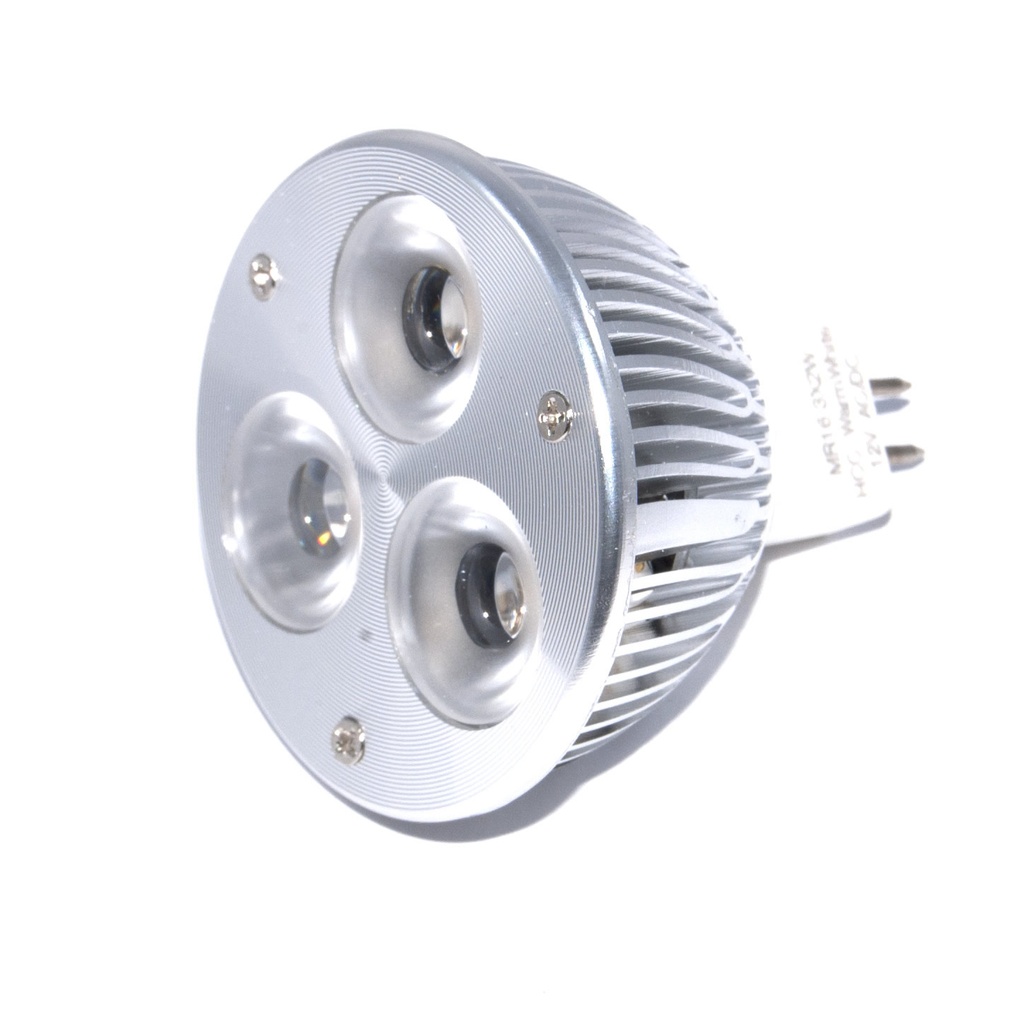 MR16 Powerled 3x2W 12V Power LED Spot Warm wit 50mm X 50mm 310lm