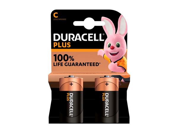 Duracell ALKA Plus C 1.5 V 10000 mAh capaciteit  (2 stuks)