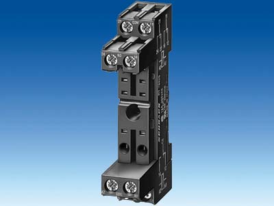 Schrack sokkel relays DIN rail 12A 300 VAC 8 pins schroefaansluiting