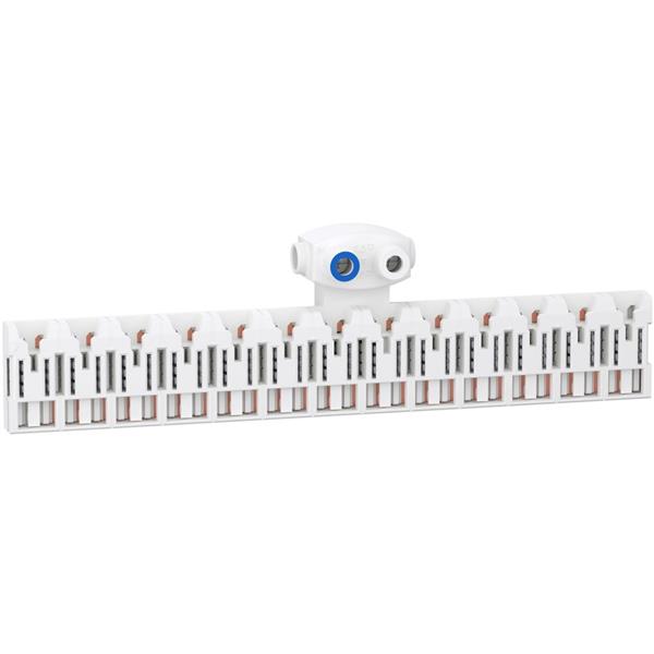 Resi9 XE - 2P plug-in verdeelblok met connector - 13 modules