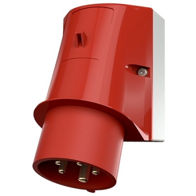 Toestelcontactstop 16A 5P 6H 400V rood IP44