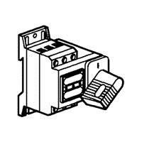 Scheider-lastschakelaar Vistop 32 A - tweepolig - frontale bediening - zwarte handgreep - 4 modules van 17,5 mm - kooiklemmen 16 mm²