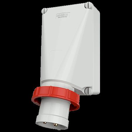 Toestelcontactstop 125A 4P 6H 400V rood IP67