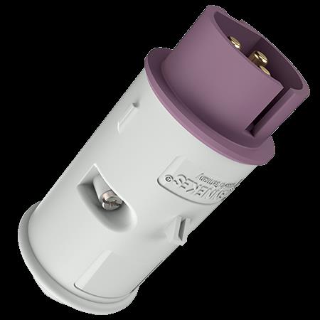 Contactstop 16A 3P 20-25V violet IP44, met tule