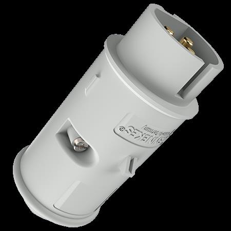 Contactstop 16A 3P 12H 40-50V wit IP44, met tule