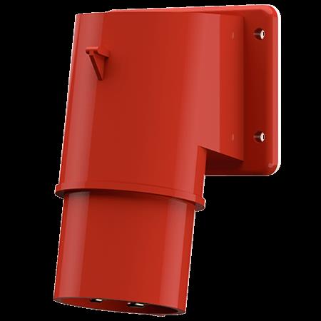 Toestelcontactstop aanbouw 16A 4P 6H 400V rood IP44