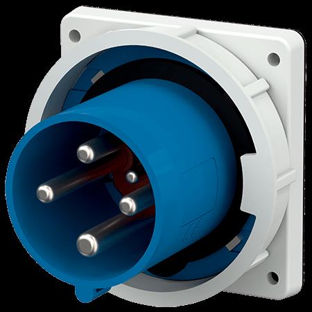 Contactstop inbouw 63A 4P 9H 230V blauw IP67