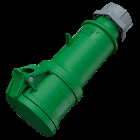 KOPPELING PROTOP 32A4P10H>50V GROEN IP44