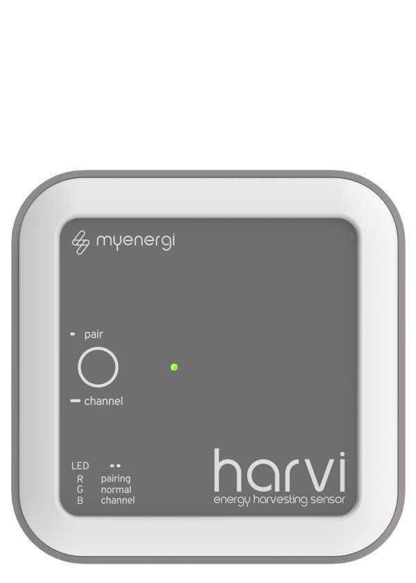 MYenergi HARVI draadloos 3 fasig meter, geen batterijen of stroomkabel nodig, 3 CT ingangen voor 3 fasen meting