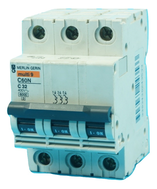 Merlin Gerin 19932 Multi 9 C32N U4A 6 kA 3 pole circuit breaker