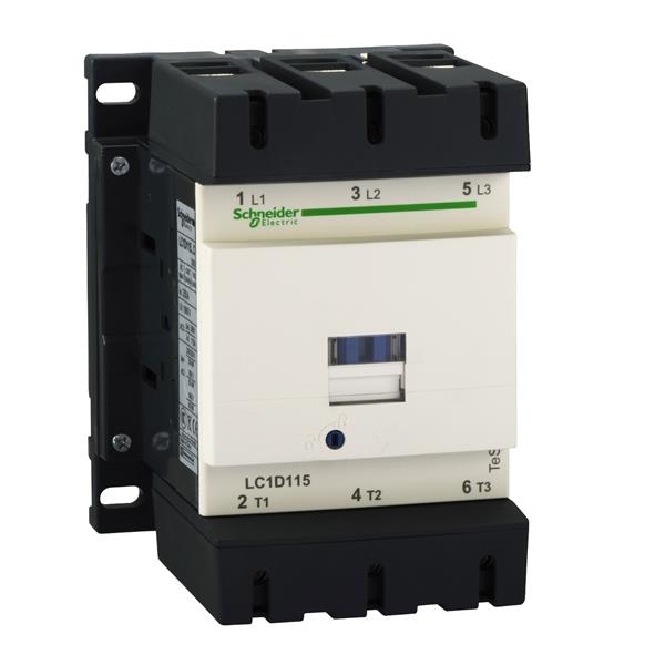 Contactor 115A AC-3 - 3P 1NO 1NC - 230V AC 50...60Hz (Setting Lockout in/out plate is missing)