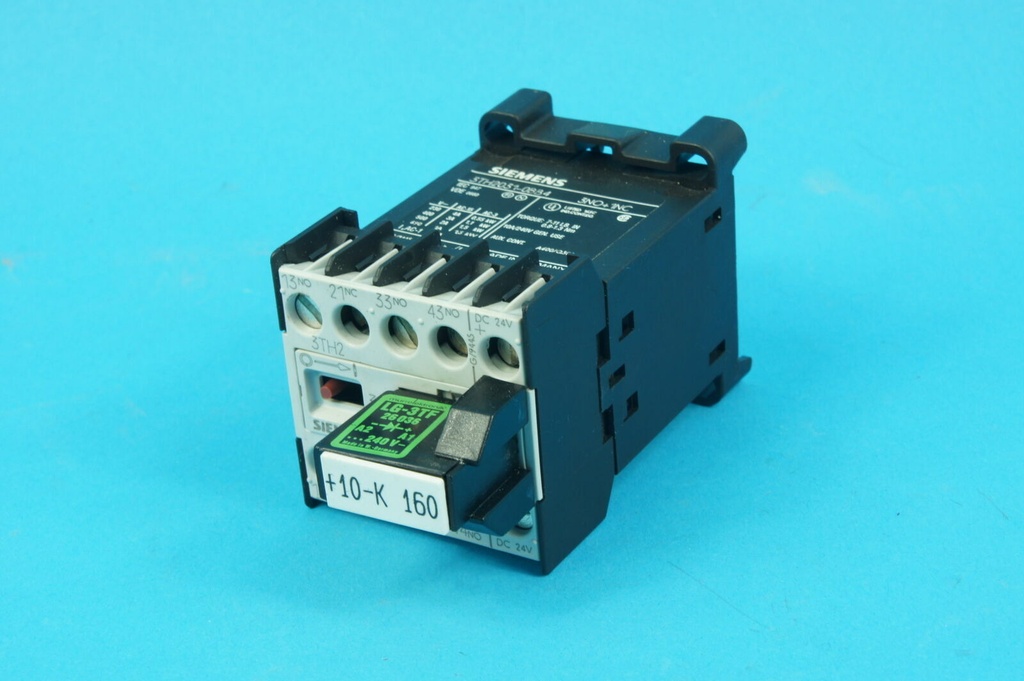 Siemens 3TH2040-0BB4 Contactor relay 4NO 24V DC coil + Murr LG-3TF