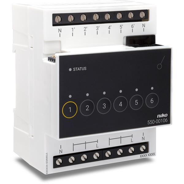 Home Control 6 voudige schakelmodule