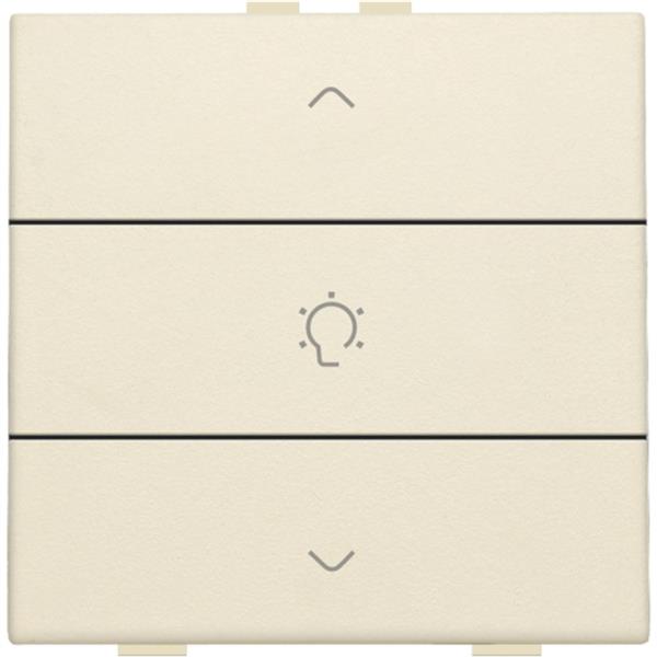 Home Control enkelvoudige bediening dimmer met 3-voudige toets, Original crème