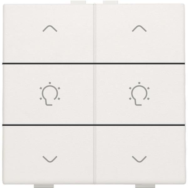 Home Control 2-voudige bediening dimmer met 6-voudige toets, Original wit