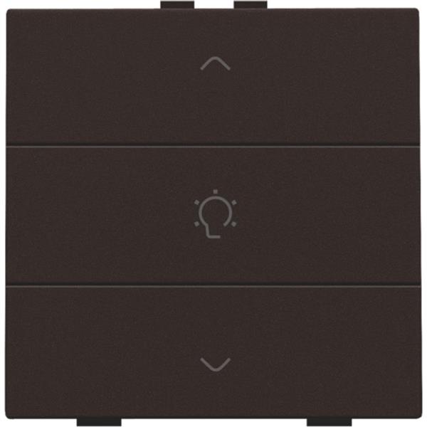 Home Control enkelvoudige bediening dimmer met 3-voudige toets, bruin