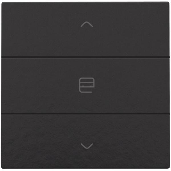 Home Control Motorbediening enkelvoudig (3 actieknoppen), piano black