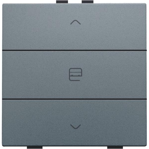 Enkelvoudige motorbediening voor Home Control, steel grey