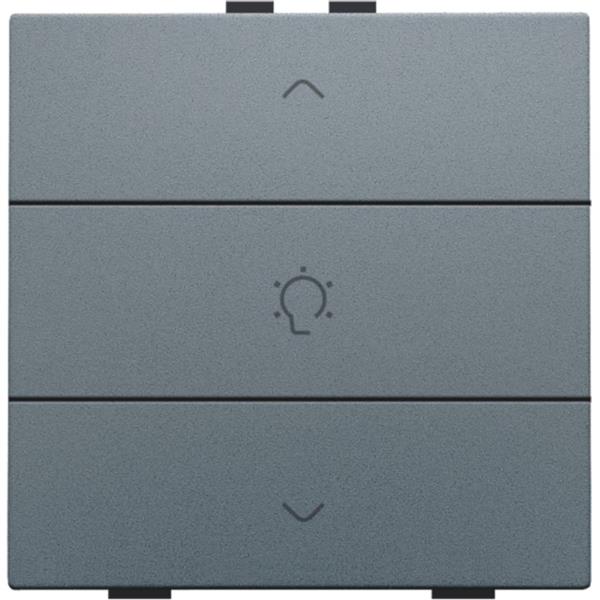 Enkelvoudige dimbediening voor Home Control, steel grey