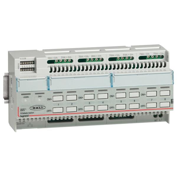 SCS - DALI dimmer 8 uitg. 16 bal. - 10 DIN mod