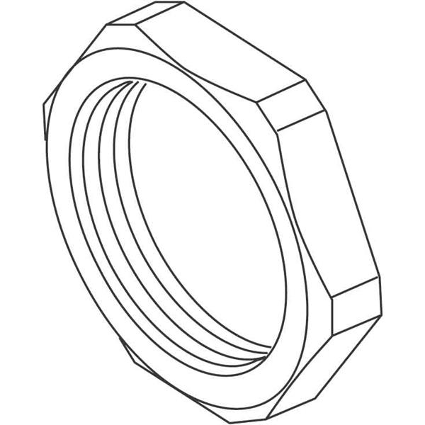 Zeskantmoer 515962, M20, polystyrol, slagvast