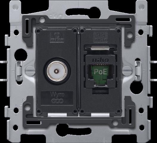 COAX + RJ45-AANSLUITING UTP