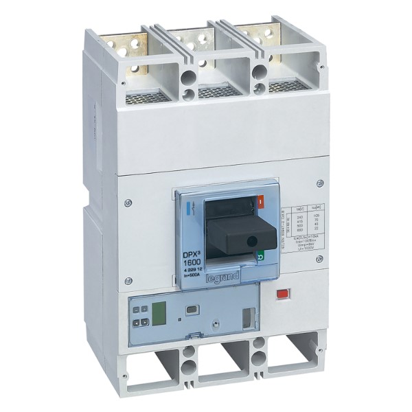 Aut. DPX³ 1600 3P 500A 70kA met meting - elektronisch S10