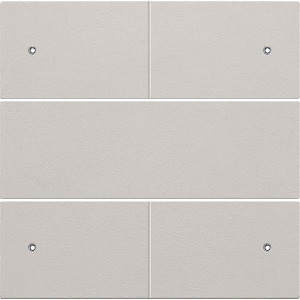 Afwerkingsset voor 4-voudige potentiaalvrije drukknop 24 V met leds, light grey