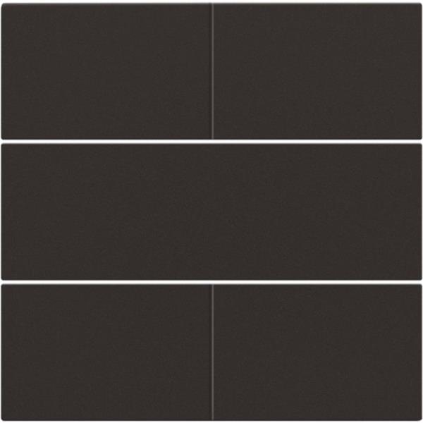 Afwerkingsset voor 4-voudige potentiaalvrije drukknop 24 V, dark brown