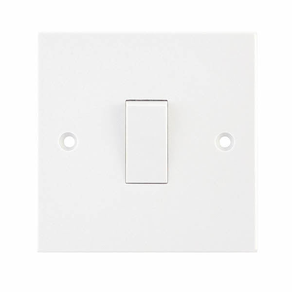 Selectric Square LG201 BSEN60669-1 10A 250 VAC plate switch 1 gang 1 way 86x86 mm white new