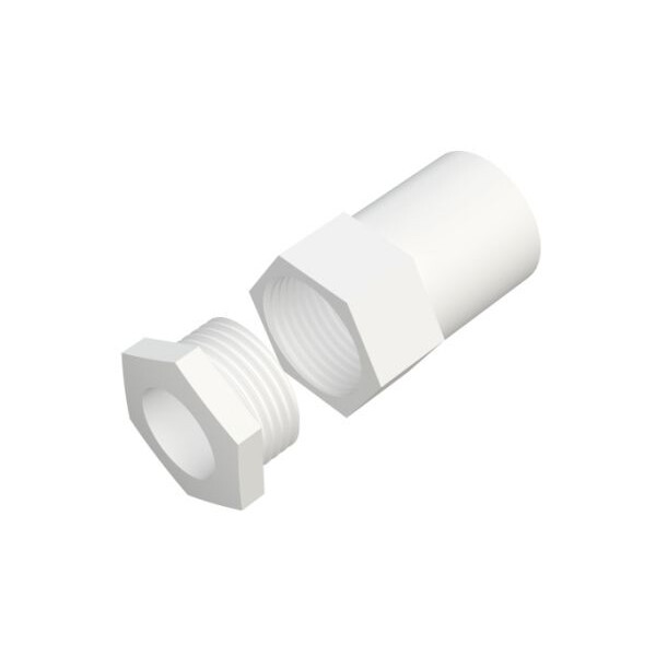 Falcon Trunking PCO20FAW PVC conduit female adaptor 20mm - white (lot of 61 pieces)