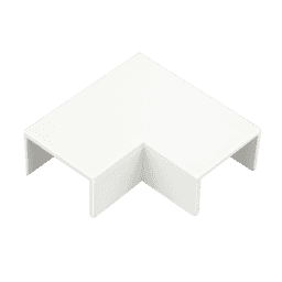 Falcon Trunking QTRMEA4 white PVC trunking external angle - 40mm x 25mm (lot of 15 pieces)