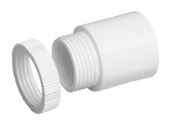 Falcon Trunking PCO20MAW PVC conduit male adaptor 20mm - white (lot of 100 pieces)