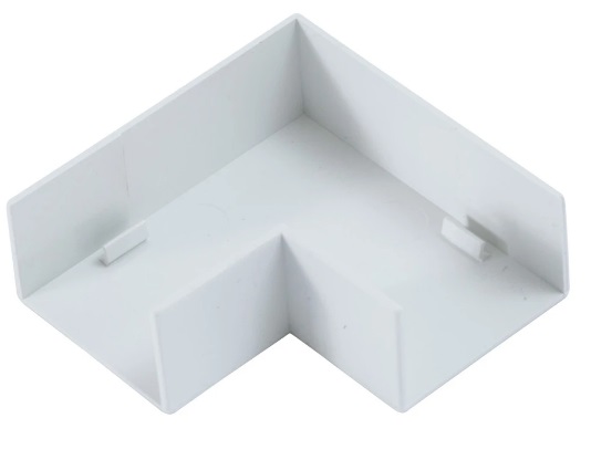 Falcon Trunking QTRMFA4 PVC mini trunking flat angle - 40mm x 25mm white (lot of 10 pieces)