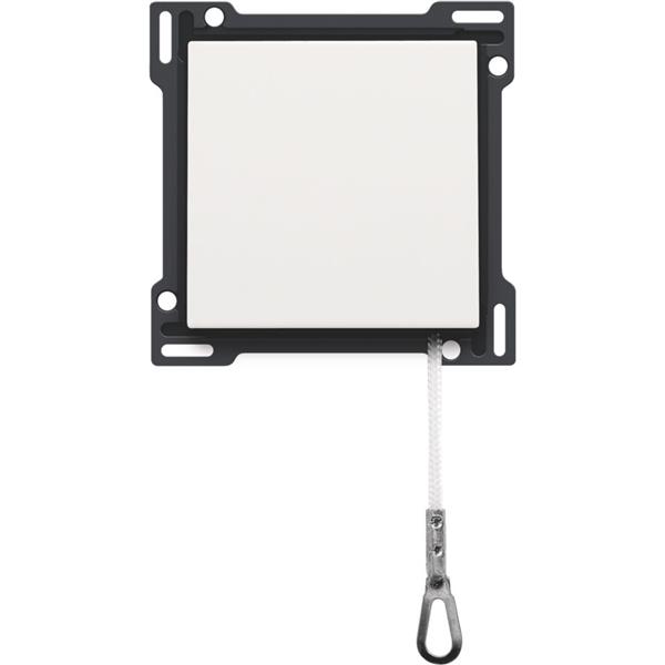 Toets voor trekdrukknop 10A 250V AC, white steel