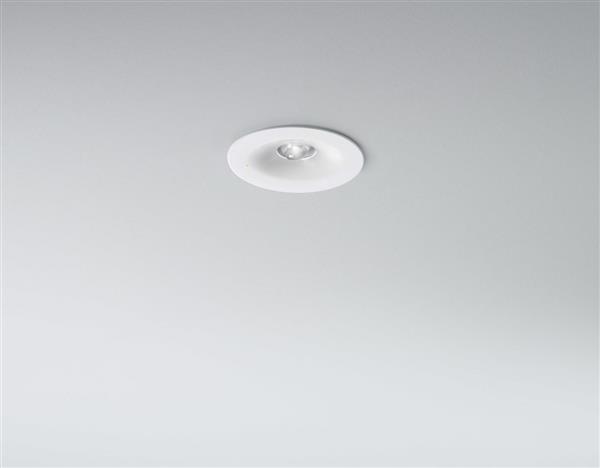 Noodverlichting inbouw LED 1x3W 270lm permanent ESM autonomie 1h RAL9006-wit