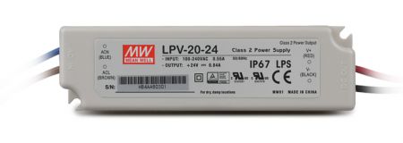 Mean Well LED voeding IP67 24VDC 20W