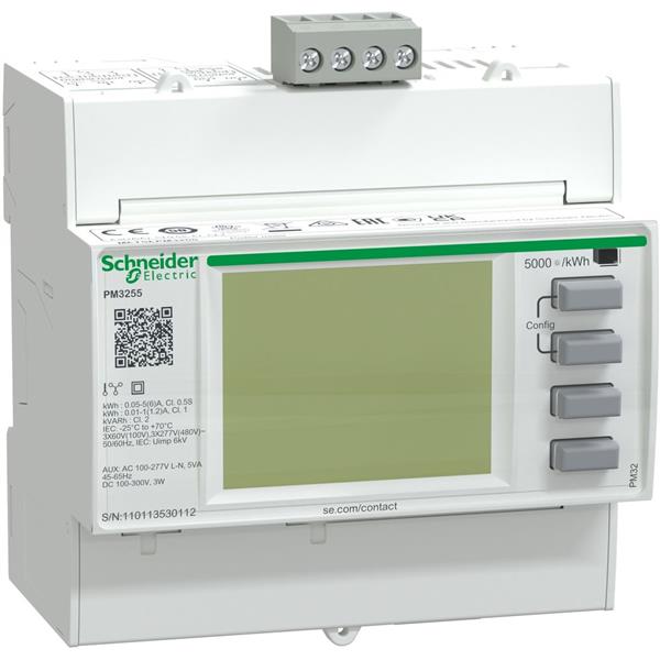 PM3255 energiemeter - 2 digitale I - 2 digitale O - RS485