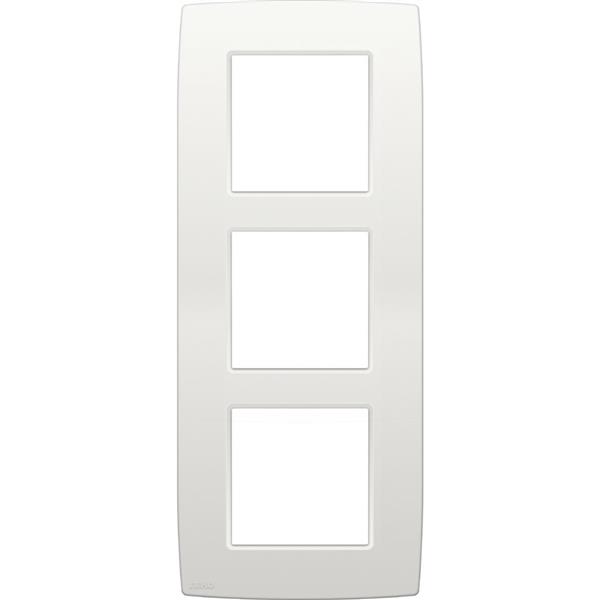 Drievoudige afdekplaat met 60 mm verticale centerafstand Niko Original white