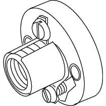 dwergfitting E14 bruin