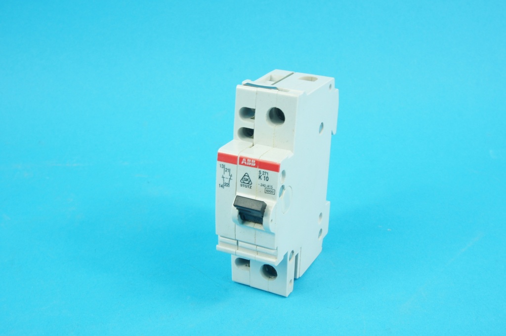 S271-K10A + S2H Circuit Breaker Single phase 10A 6KA