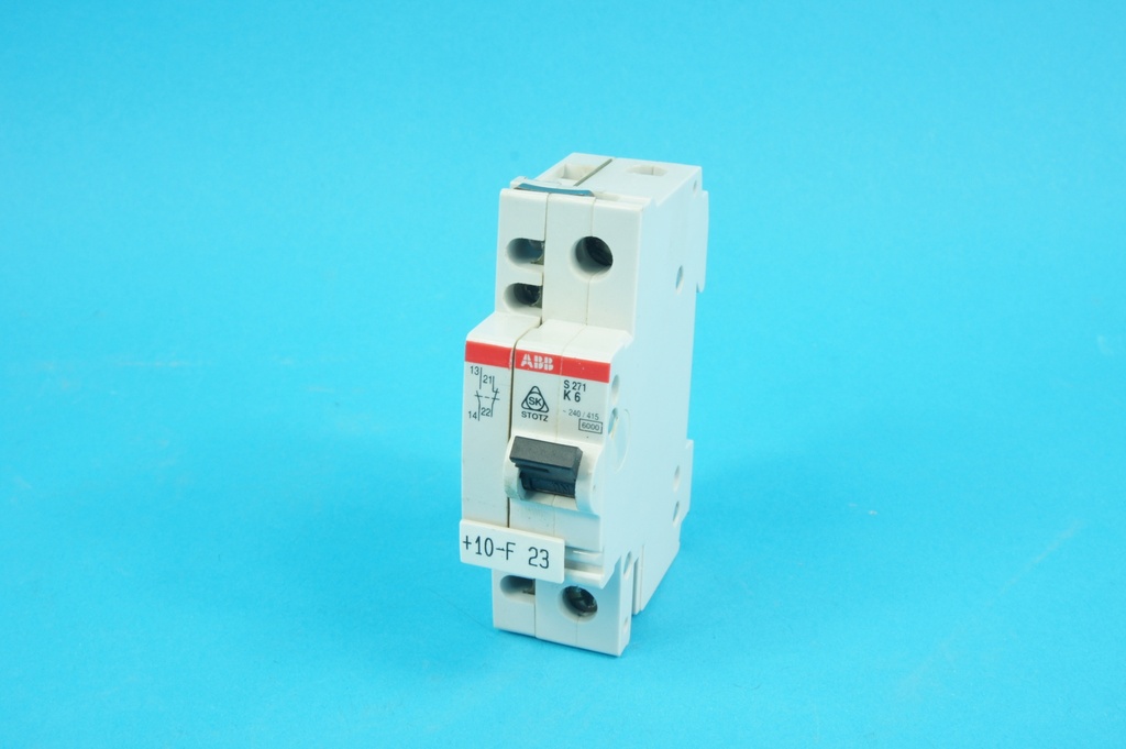 S271-K6A + S2H Circuit Breaker Single phase 6A 6KA