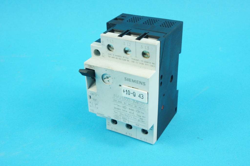 Siemens 3VU1300-1MK00 Motor starter protector 4 - 6A