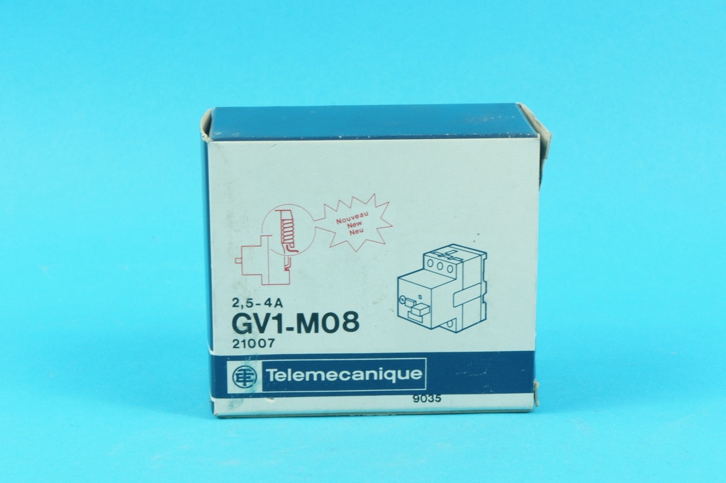 Telemecanique GV1-M08 Motor starter protector 2,5 - 4A