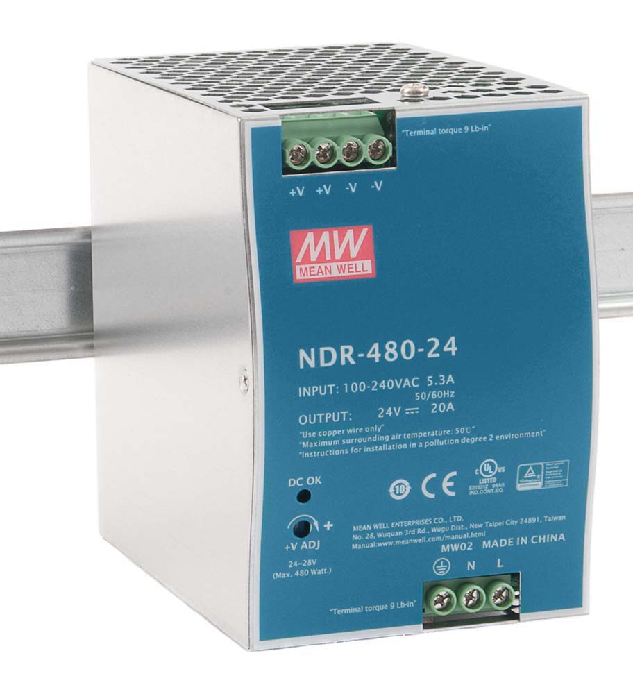 Driver DIN-Rail 480W 24VDC