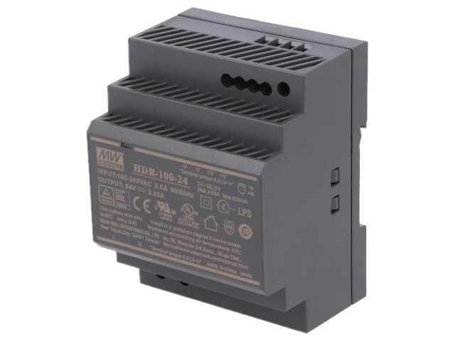 Driver DIN-Rail 92W 24VDC Modulair