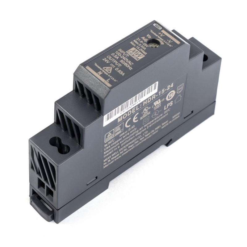 Driver DIN-Rail 15W 24VDC Modulair