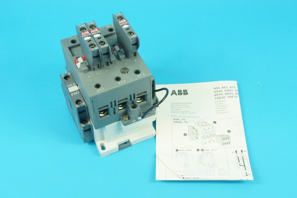 ABB AE50-30-00-1 1SBL359001R8600  contactor coil 110 VDC 22 kW 400 V