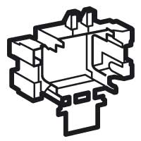 Isolatiedoos Mosaic 2 modules DLP design 50x150/65x150 mm